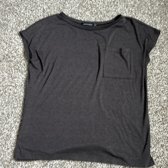 Merokeety size small gray Tshirt oversized short sleeves - Picture 1 of 4
